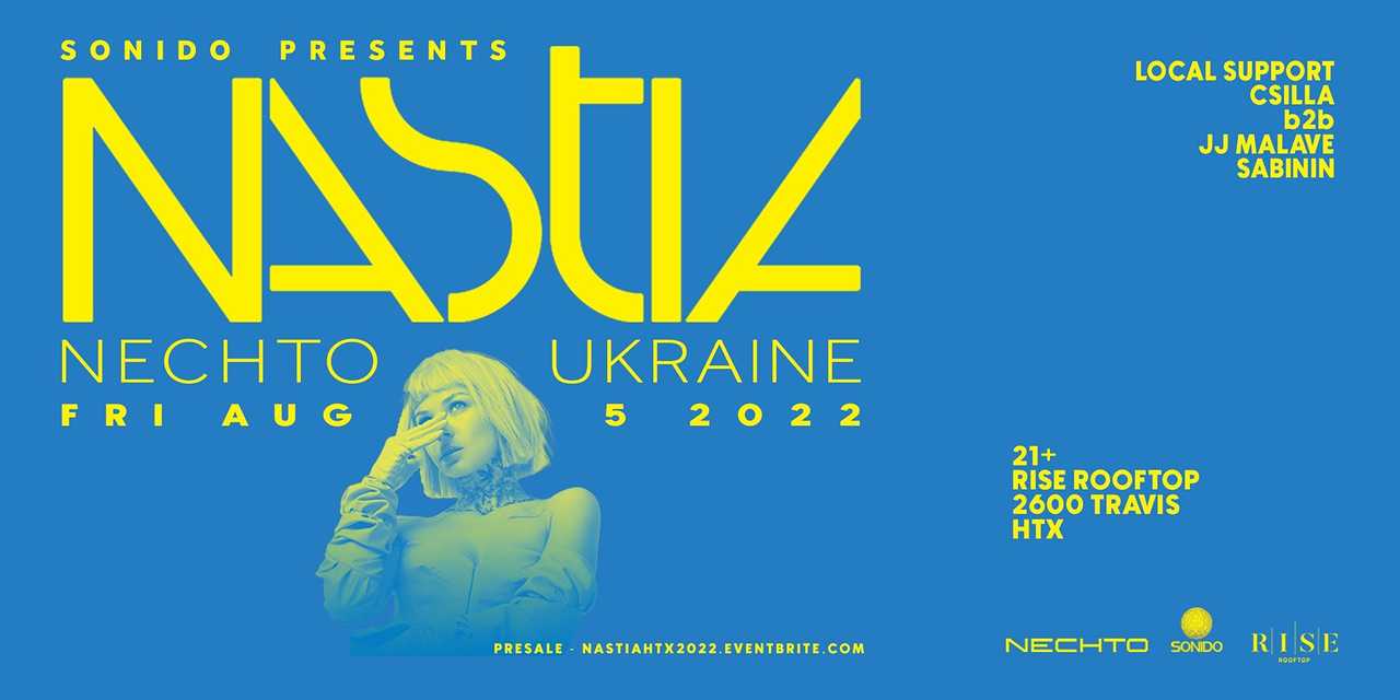 Sonido Presents … NASTIA Sonido Presents … NASTIA